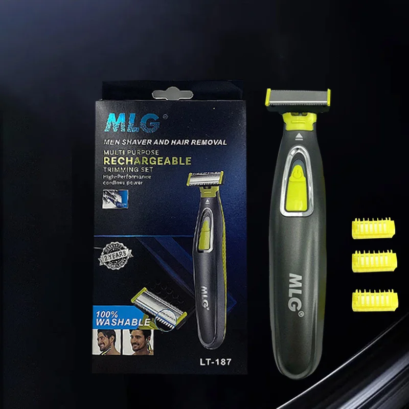 MLG Washable Rechargeable Electric Shaver Beard Razor Body T