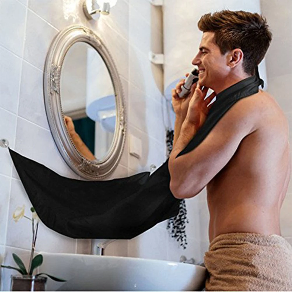 

Practical Beard Shaving Cloth Beard Trimmer Collector Catcher Durable Multi-functional Facial Hair Cape with Sucker