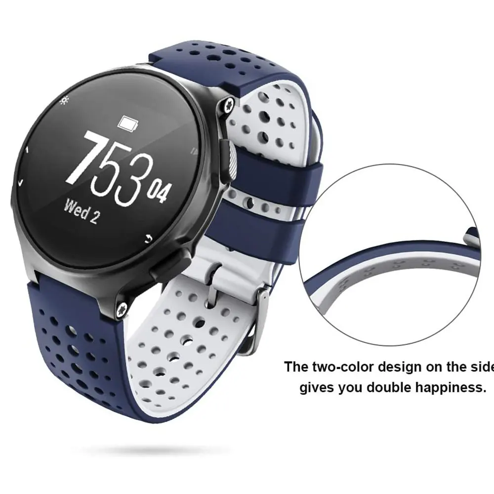 Watch Strap for Garmin Forerunner 235 230 620 630 735XT 235Lite Watchband Smartwatch Band Silicone Breathable Bracelet