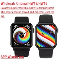 3pcs original hw18 hw19 smart watch wholesale bluetooth call diy face message reminder health assistant fitnesssports smartwatch