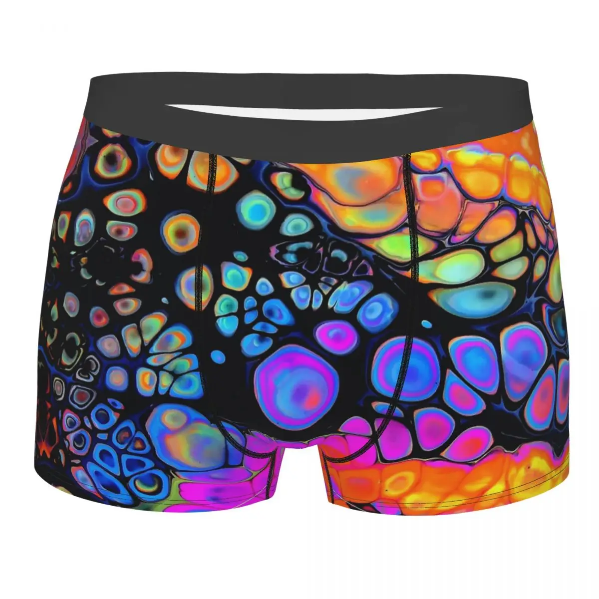 

3D Three Dimensional Abstract Yellow K Orange 3d Underpants Homme Panties Male Underwear Sexy Shorts Boxer Briefs