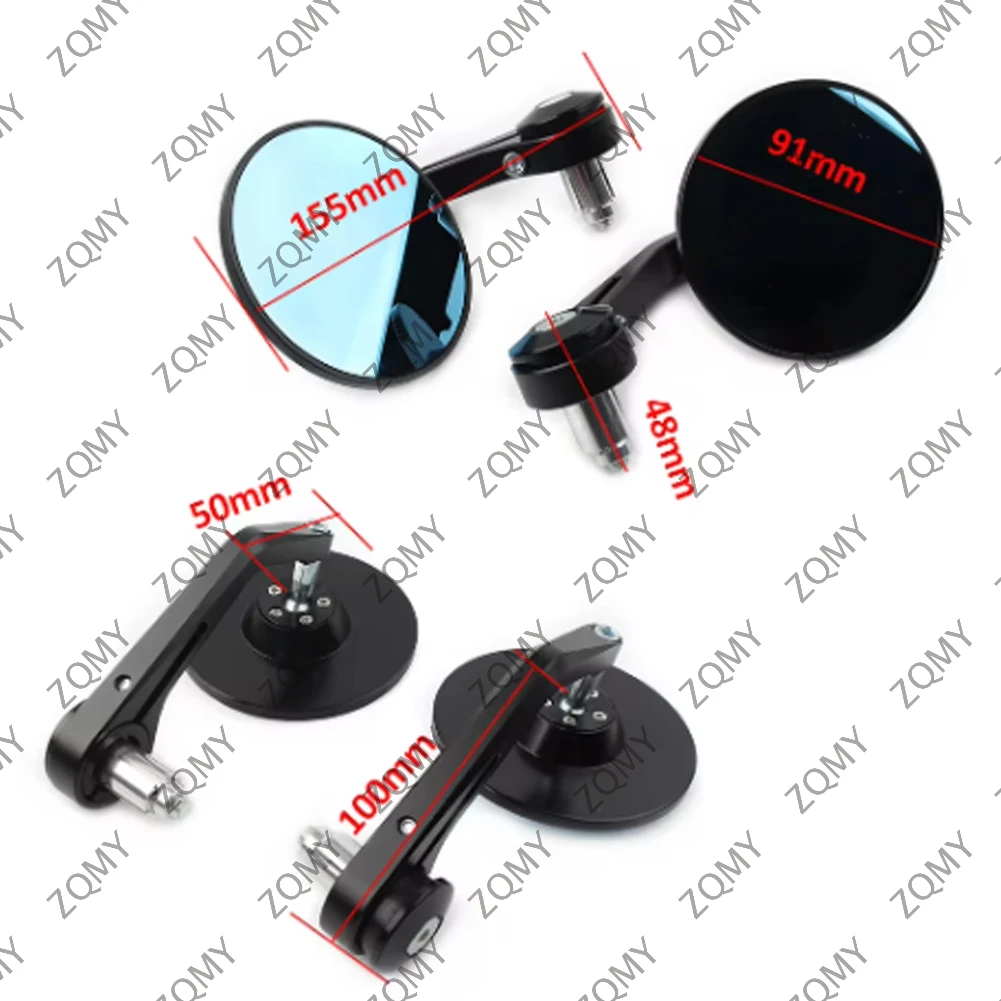 Универсальные мотоциклетные зеркала заднего вида с ручкой 22 мм 25