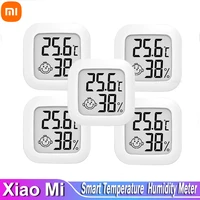 543 pcs xiaomi mijia bluetooth compatible thermometer 2 electric humidity smart home wireless hygrometer lcd digital moisture