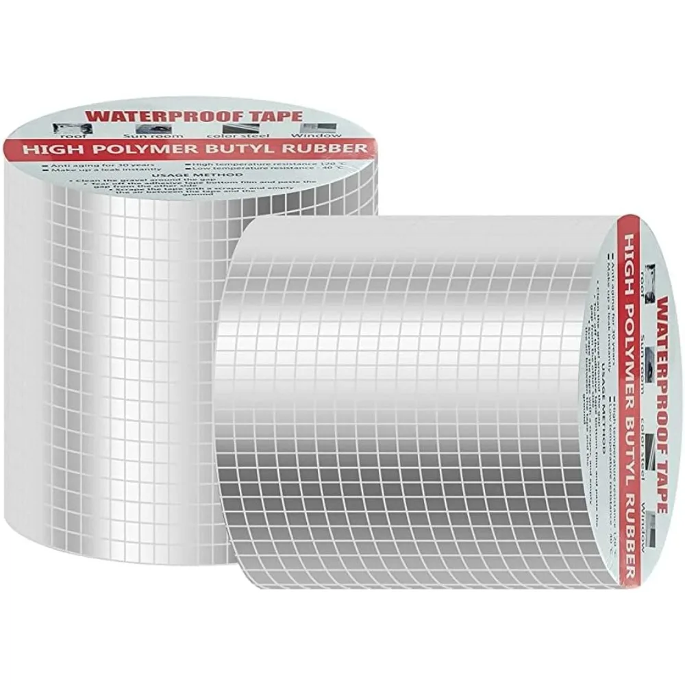 Waterproof Tape 5m * 10cm Self-adhesive Sealing Used for Roof Leakage Surface Cracks and Window Sill Gaps