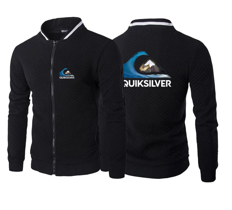 

Толстовки с капюшоном Quiksilver Motors 2023, свитшоты на весну и осень, Удобный флисовый спортивный костюм в стиле пэчворк, пальто на молнии с капюшон...