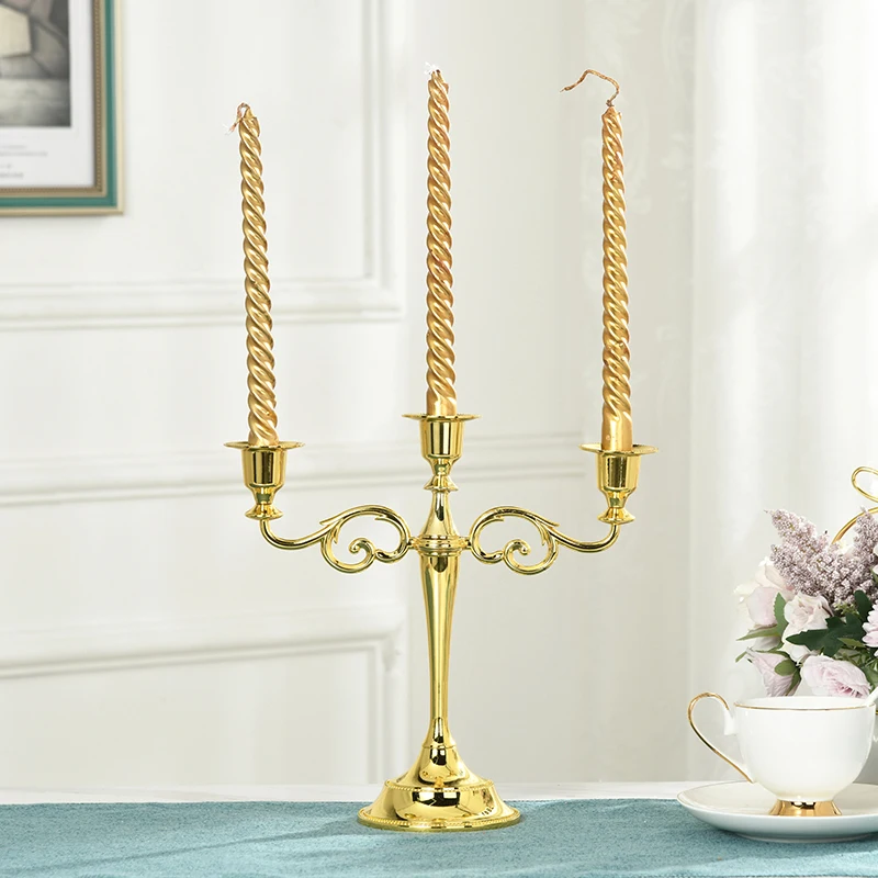 S Metal Luxury Tall Aesthetic Outdoor Party Candle Holder Birthday Romantic Portavelas Room Decor