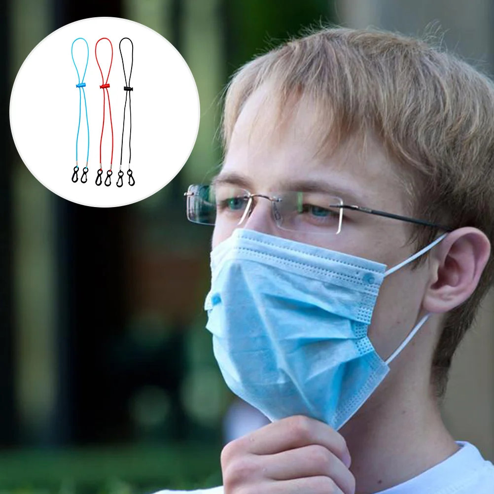 

3 шт., веревка для очков, регулируемая длина