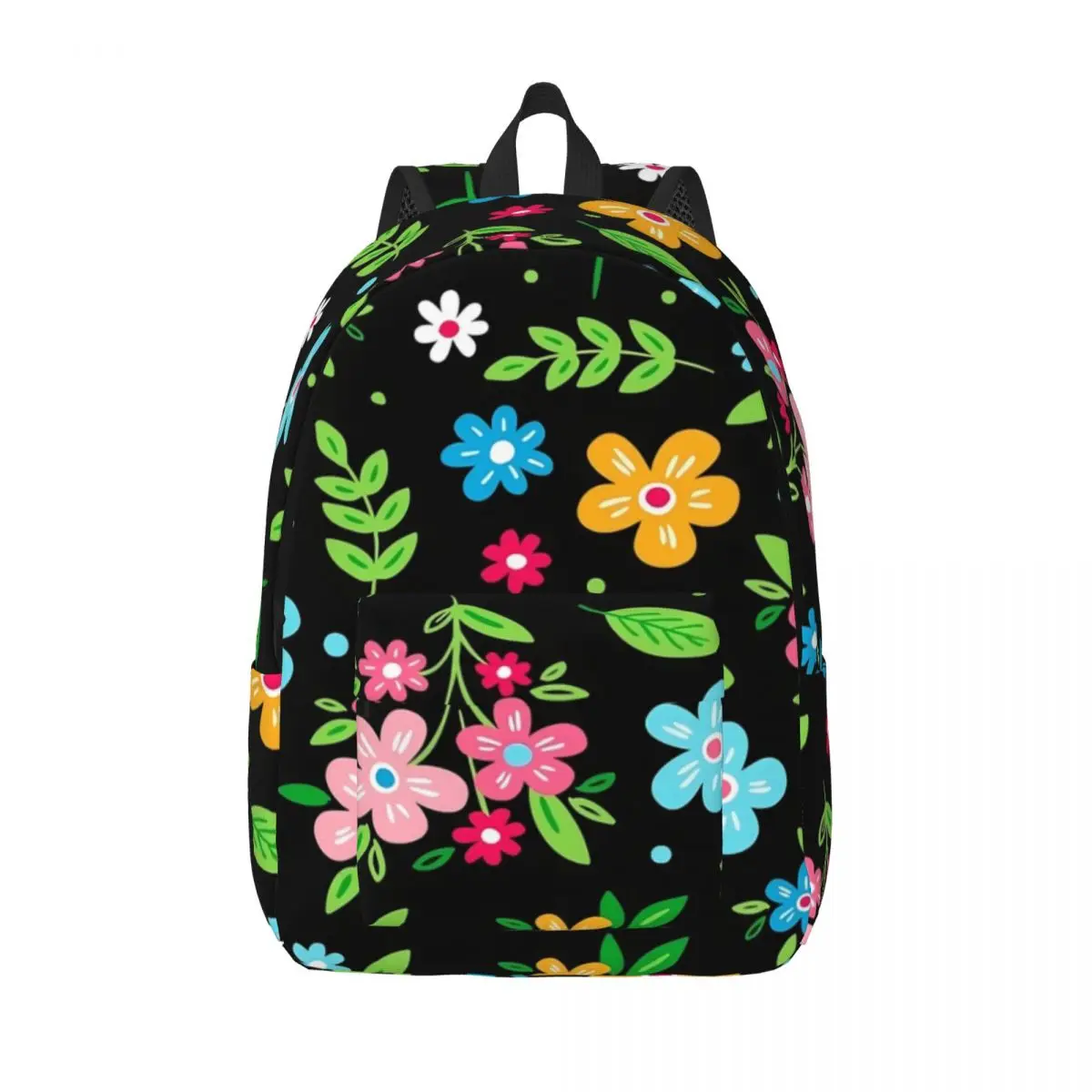 

Рюкзак унисекс с ярким цветочным принтом, милый школьный ранец для кемпинга, большие цветные ранцы для студентов
