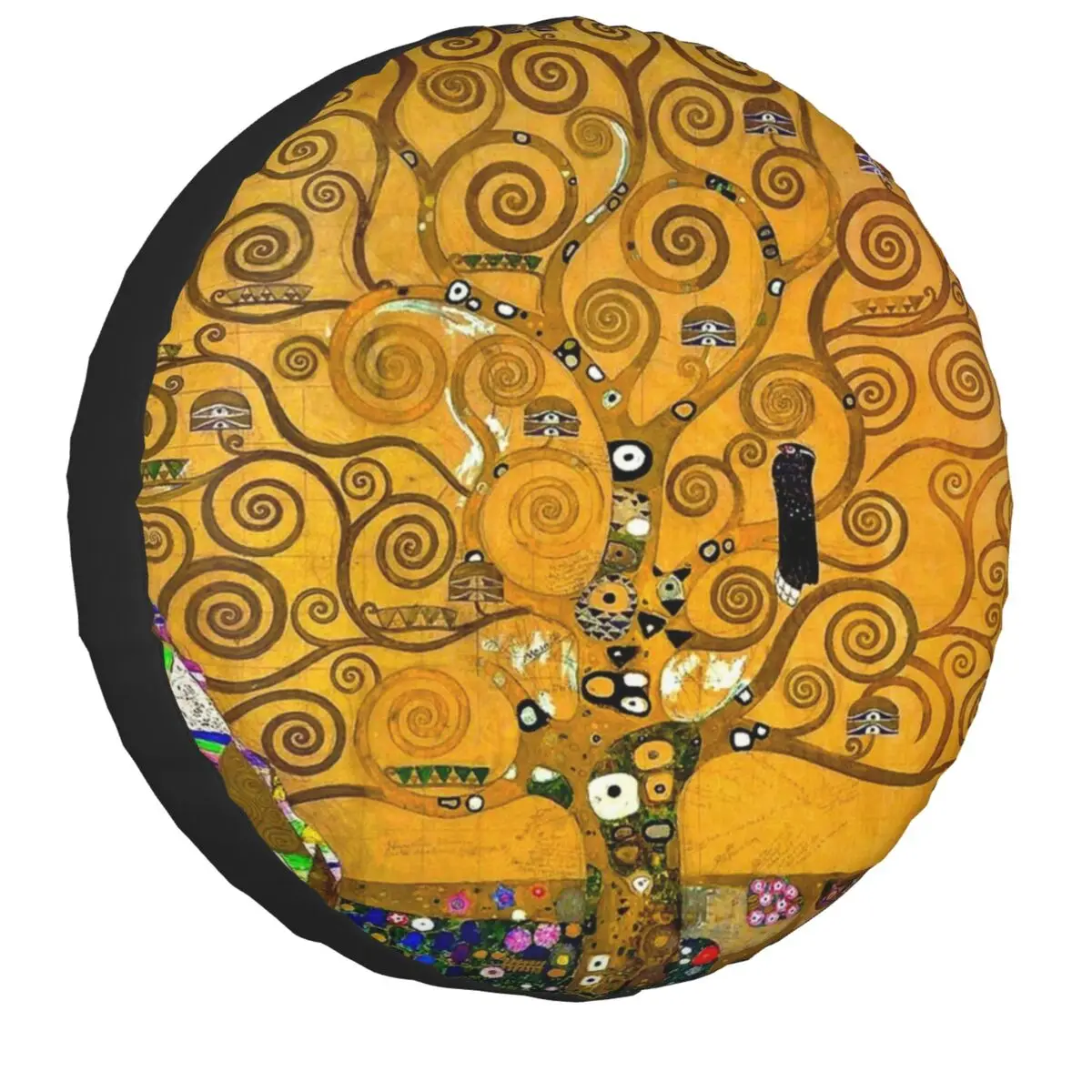 

Custom Tree Of Life By Gustav Klimt Spare Tire Cover for Toyota Painting Art 4WD 4x4 Car Wheel Protectors 14" 15" 16" 17" Inch