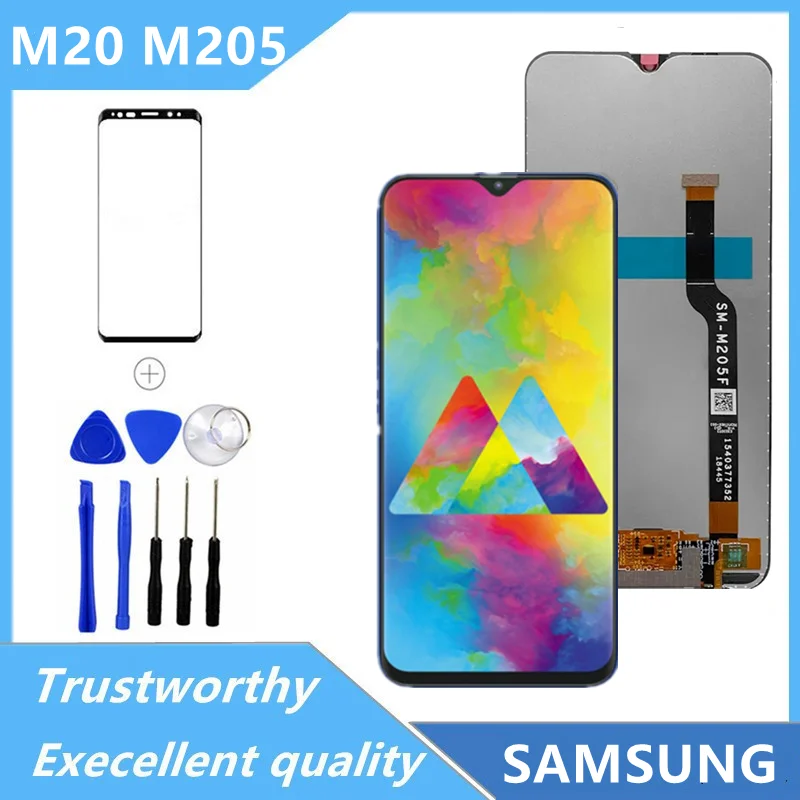 

100% Test for is applicable to Samsung Galaxy Galaxy M20 2019 SM-M205 M205F LCD touch screen digitizer assembly replacement