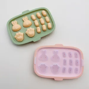 Imported Silicone Cute Shape DIY Sausage Making Mould Reusable Hot Dog Maker Molds Safe Baby Food Supplement 