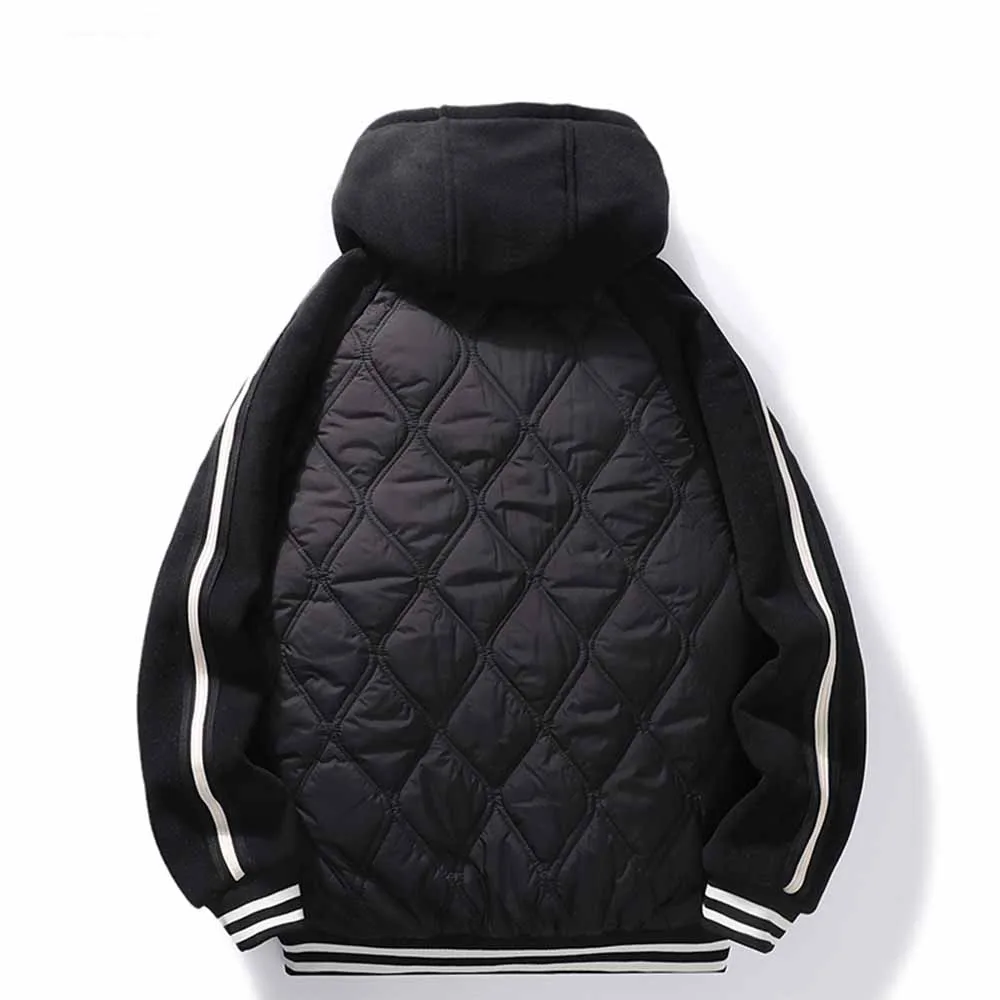 Men Baseball Jacket Streetwear Oversized Men Patchwork Jacket Women Hip Pop Retro Coat Parka Outwear Outdoor