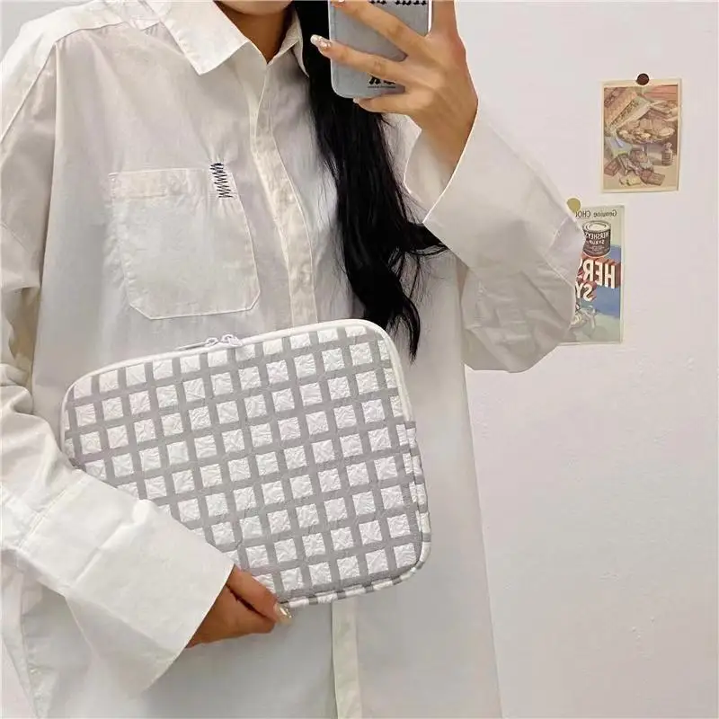

Tablet Case Pouch Japanese plaid tablet Air10.2-inch interior case simple 14-inch Apple Huawei laptop case New