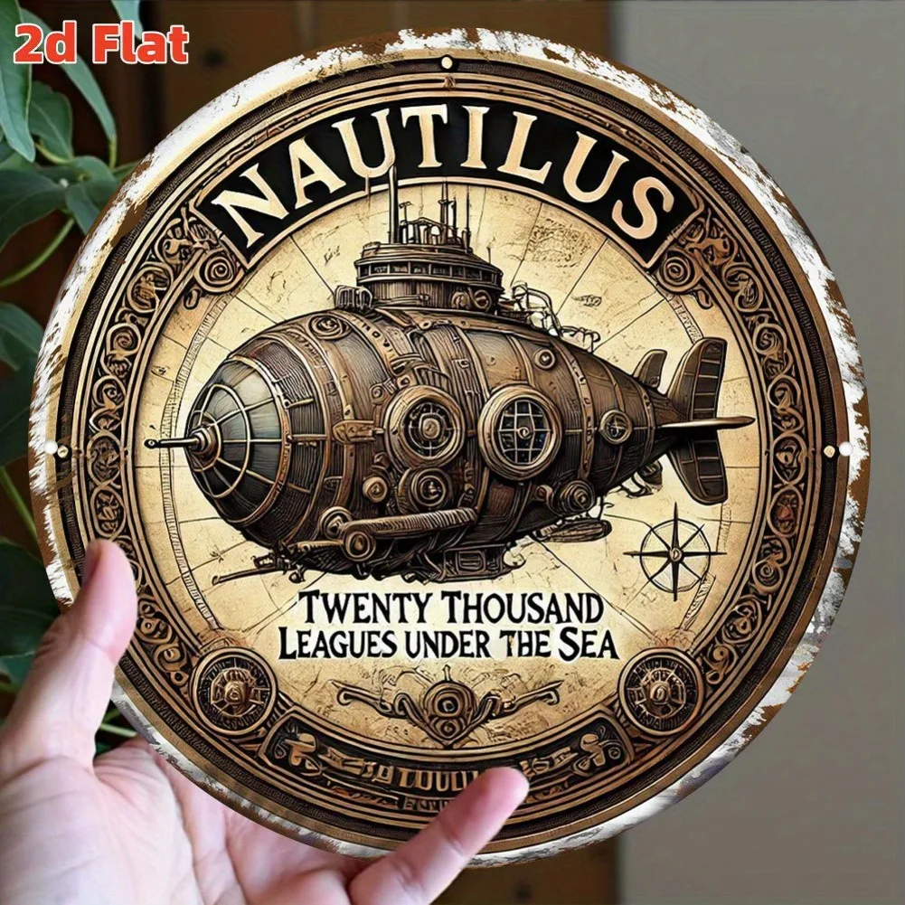 

Металлическая табличка HELLOYOUNG "Подводная лодка Нотилус"