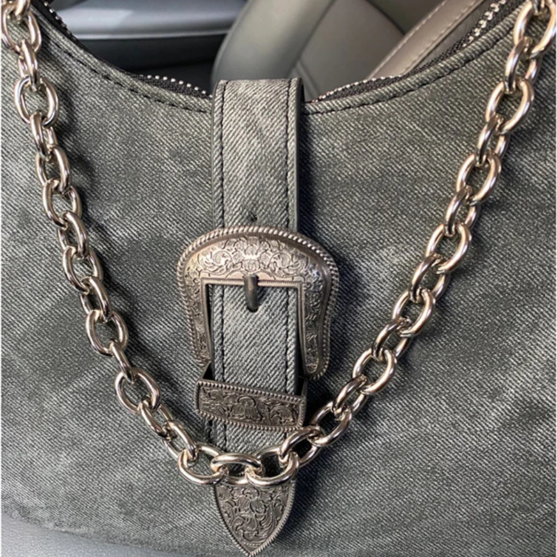 2023 Fashion Women's Armpit Bag Vintage Half Moon Bag Canvas Handbag Designer Shoulder Bag Small Handbag Protective Female Bagot