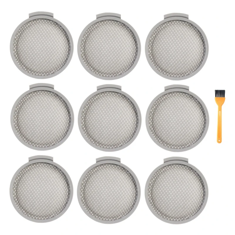 

For Xiaomi Mijia Roborock H6 SCWXCQ01RR Handheld Vacuum Cleaner Accessories Washable Replacement HEPA Filter, 9PCS