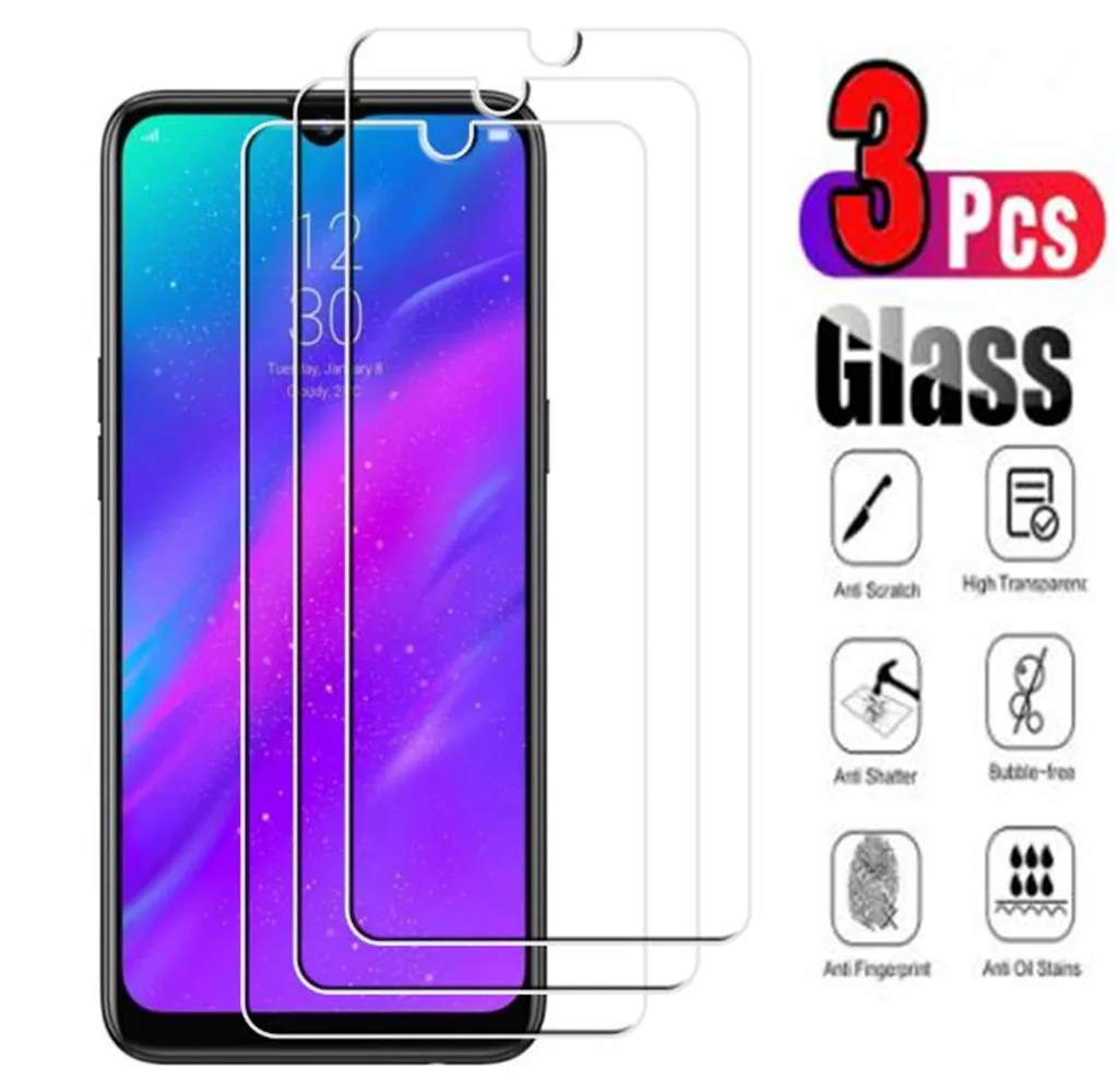 

3pcs Glass For OPPO A1k A5s A7n A9x AX5s F11 Pro K3 Realme 3 Pro C2 Screen Protector Tempered Glas Protect Temper 9H 2.5D