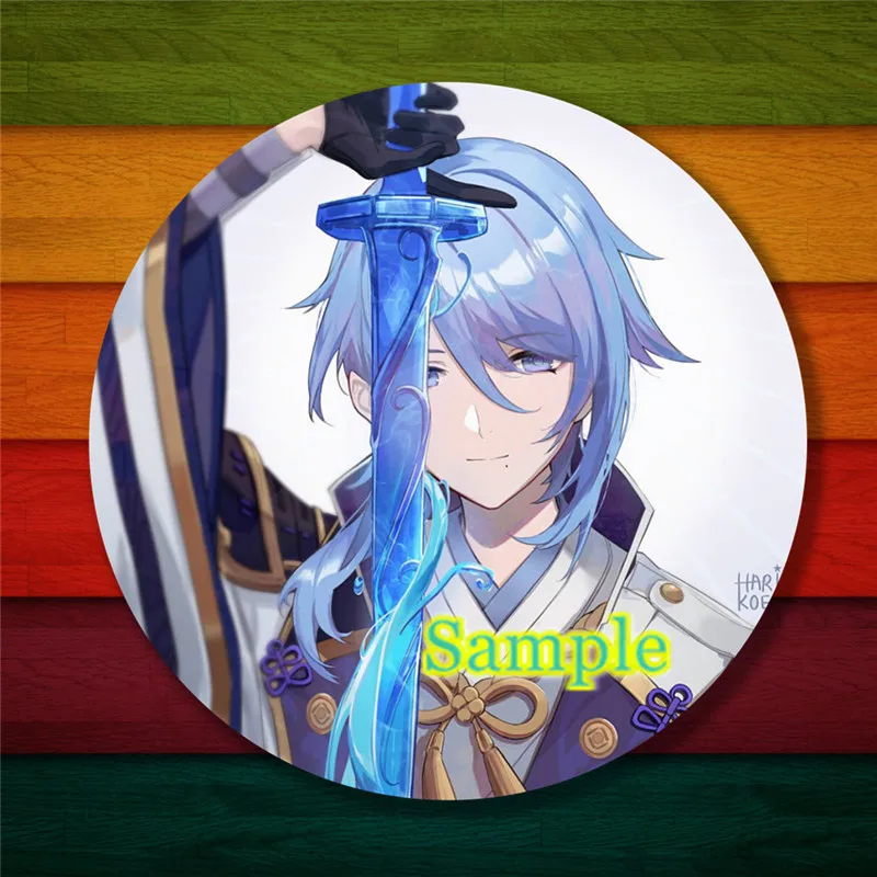 Брошь аниме значок для игры в интернете косплея Kamisato Ayato аксессуары одежды