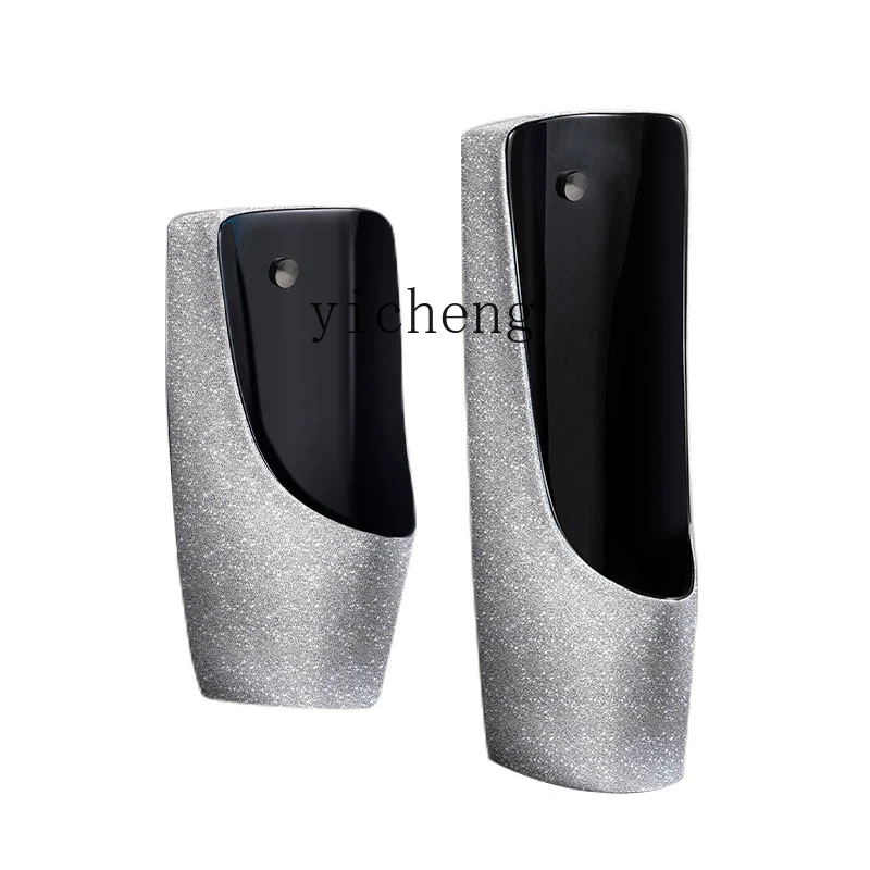 

XL Black Floor Urine Cup Adult Wall-Mounted Home Color Ceramic Urinal