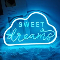 sweet dream led neon sign hello welcome neon led light sign for wedding decor dimmable party room art wall hanging night light