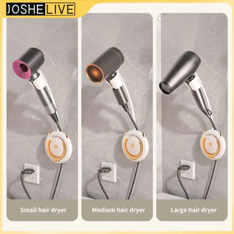 

Organizer Shelves Punch-free Adjustable Angle Hands Free Hair Dryer Holder Self-adhesive Hair Dryer Lazy Bracket No Drillingwall