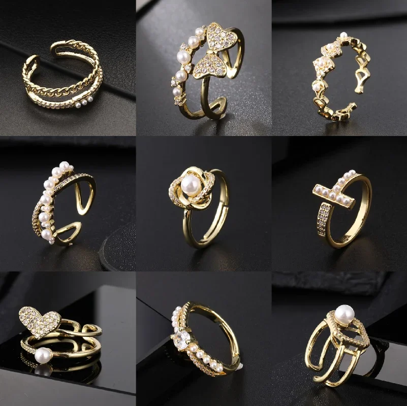 Винтажные модные кольца на указательный палец в форме сердца простое