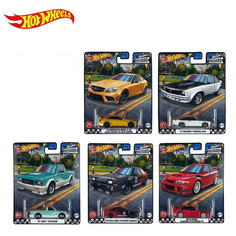 

HOT WHEELS Garden Route 16 Favorites TOYOTAAE86 SPRINTER TRUENO 77HOLDEN TORANAA9X 91GMC SYCLONE 1/64 Scale Die-Cast Model Car