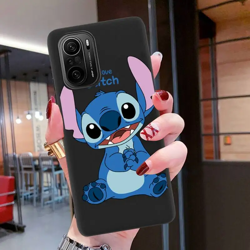 Cute Disney Lovely Cartoon Stitch Phone Case For Redmi 9A K20 K30 K40 Note 11E 11S 11 10 9 Pro Silicone Soft Cover