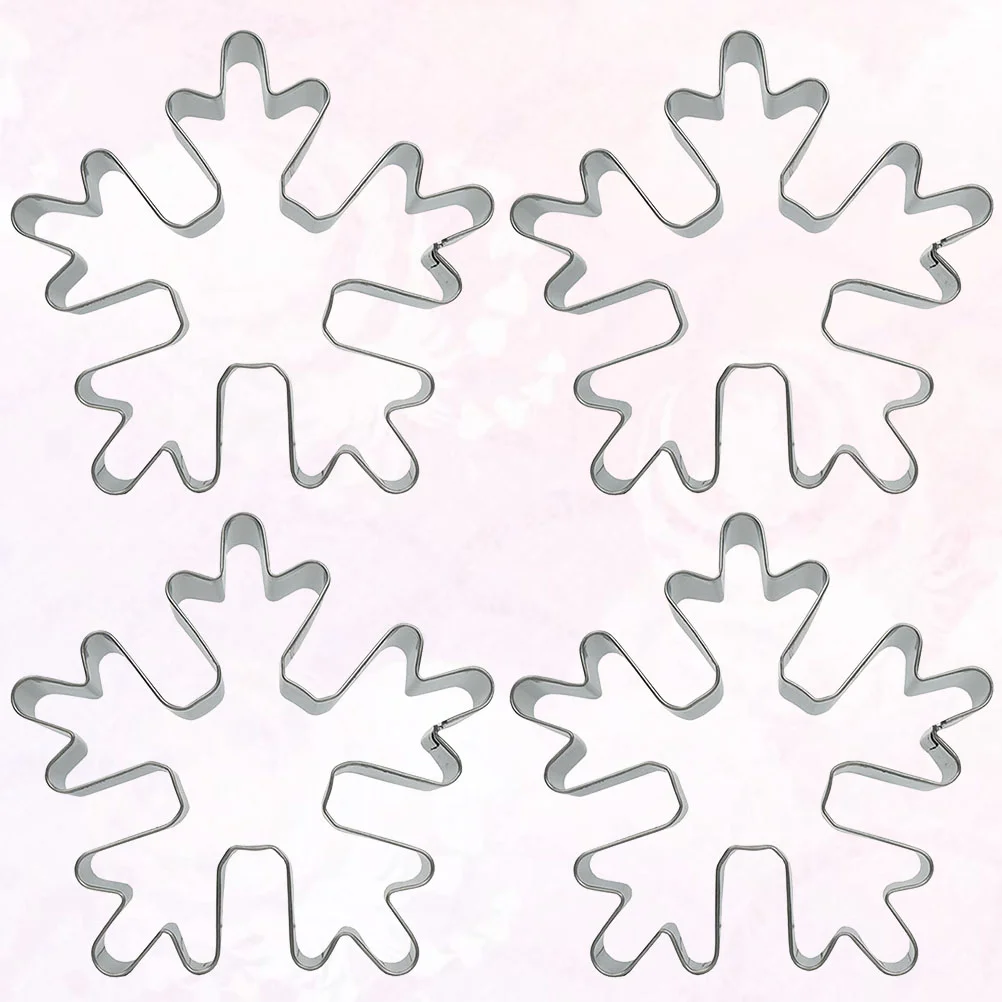 

Cookiediy Birthday Stainless Biscuit Christmas Molds Snowflake Favors Party Set Holiday Sandwichmetal Biscuits Reindeer Baking