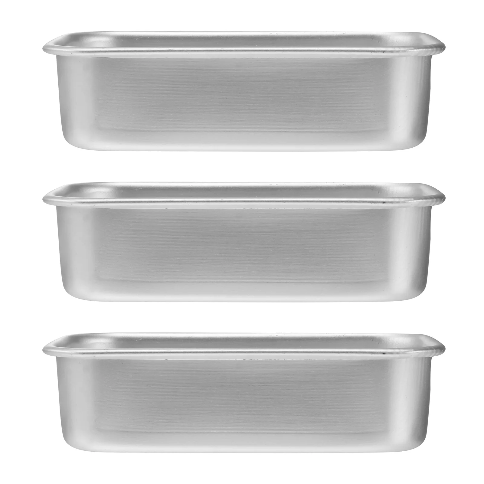 

3 Pcs Household Baking Plate Kitchen Supplies Tray Mini Cake Pan Bread Square Cupcake Pans Pizza