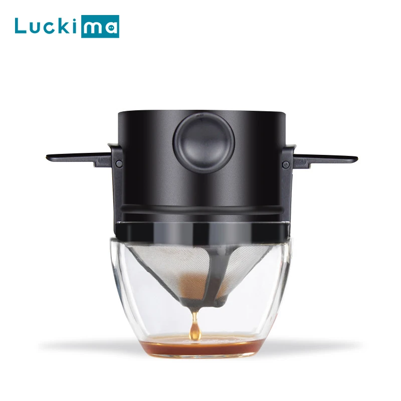 Mini Pour Over Coffee Dripper Reusable Foldable Drip Coffee Filter Portable Paperless Coffee Maker for Office Home Travel Camp