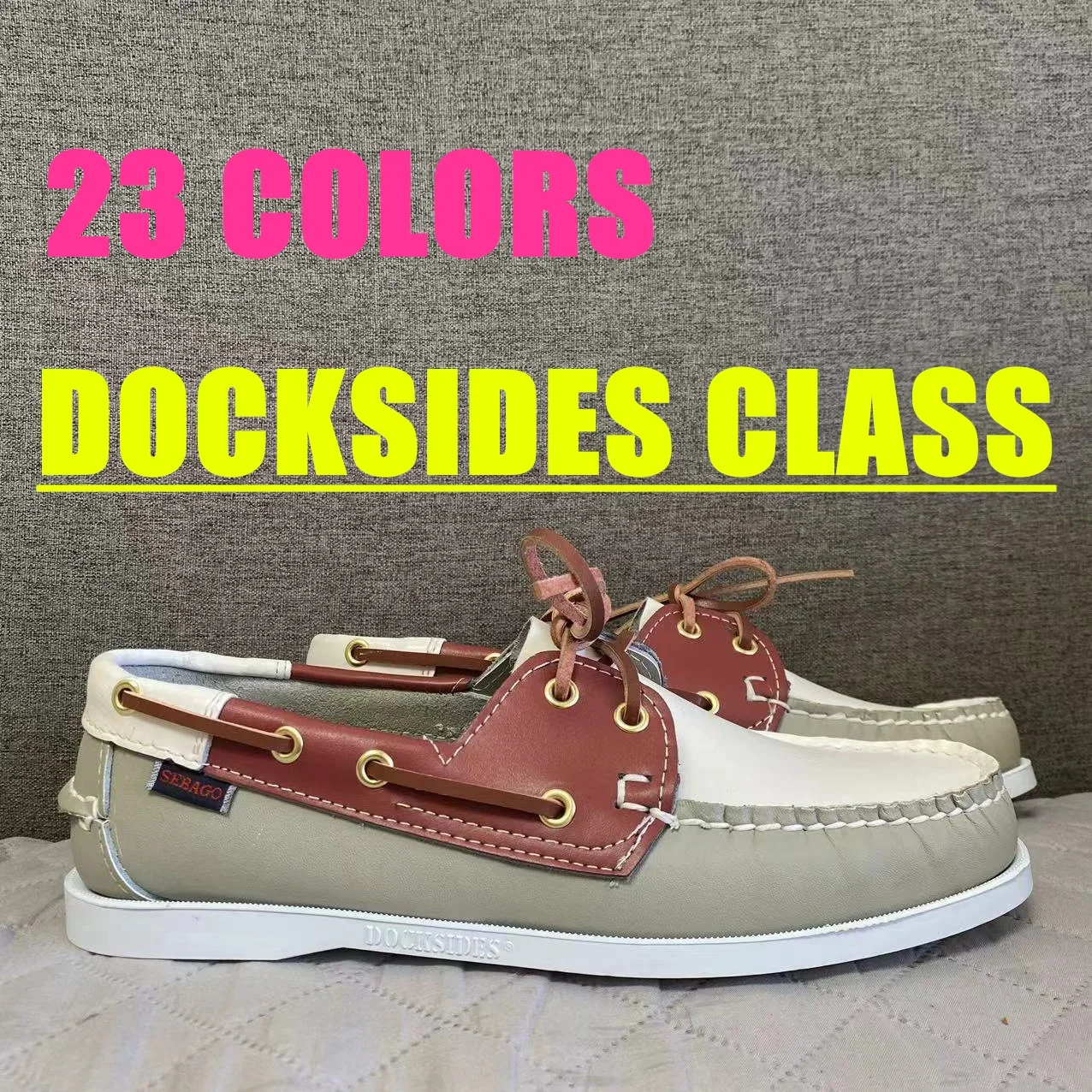 Аутентичные туфли seбаго Docksides-кожаные