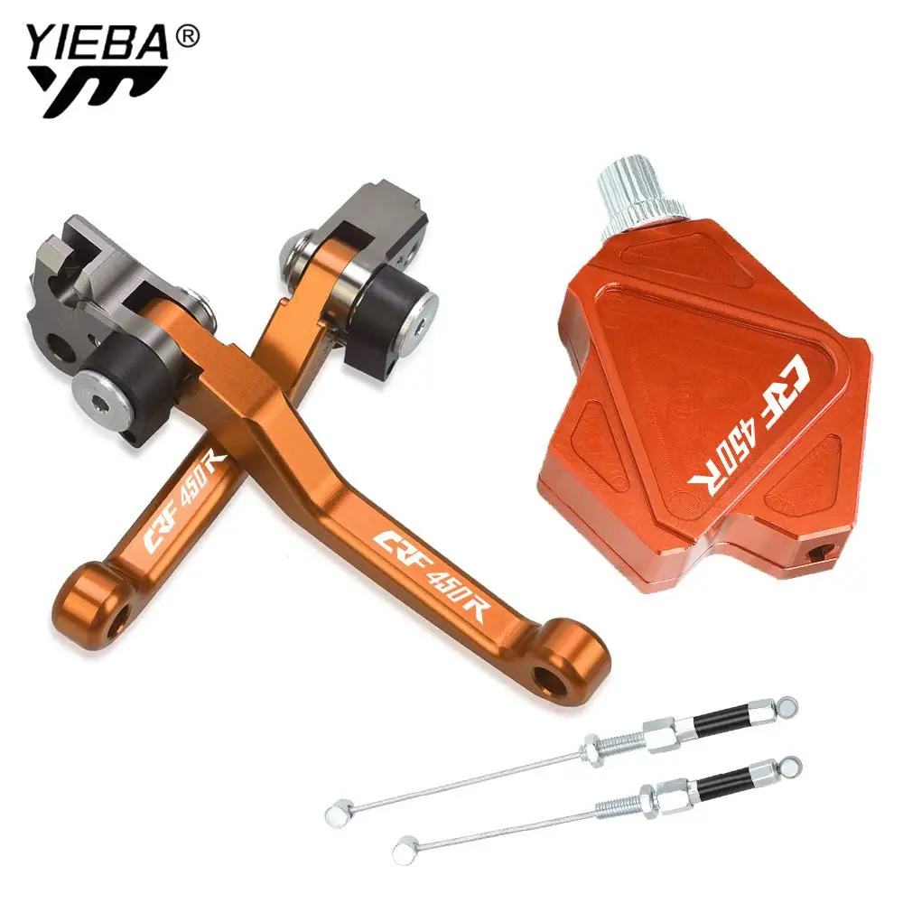 

CRF450R Dirt Bike CNC Brake Clutch Levers Stunt Clutch Pull Cable Lever Replacement Easy System For HONDA CRF 450R 2002 2003