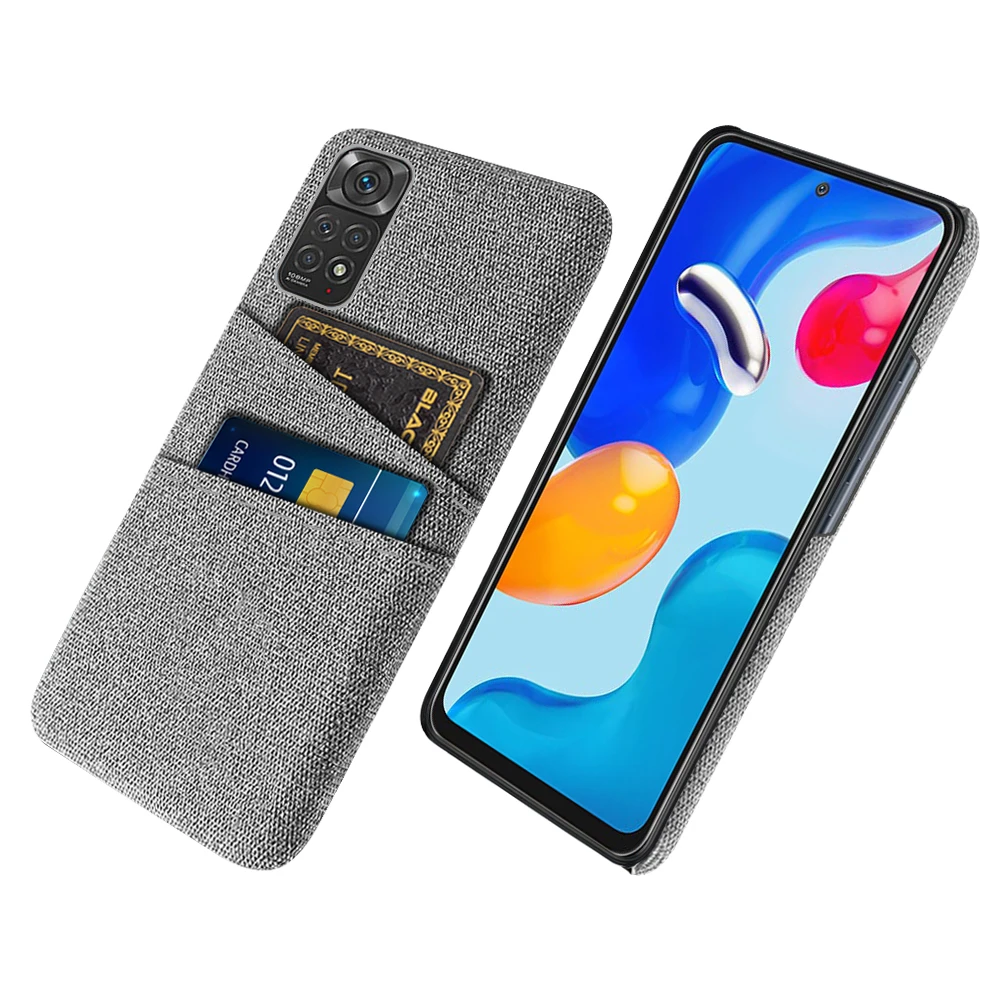 

Redmi Note 11S For Xiaomi Redmi Note 11s 11 Case Cover Luxury Dual Card Fabrics Funda For Xiaomi Redmi Note 11 S note11s Coque