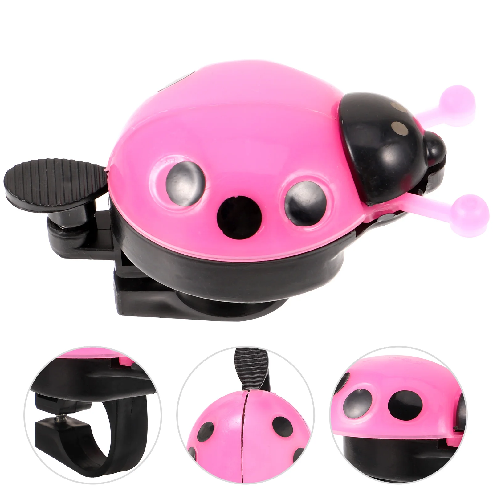 Пластиковый внешний вид божьей коровки латунный дуэт велосипедный звонок для