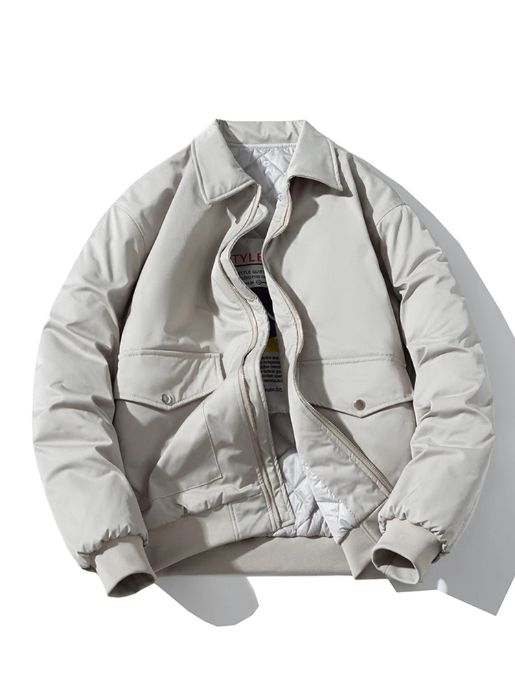 Американская винтажная куртка-бомбер одежда с хлопковой подкладкой зимняя
