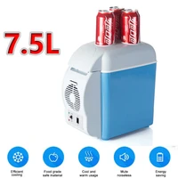 7 5l small fridge freezer 12v mini portable refrigerator compressor car cooler warmer for home office motor vehicle camping