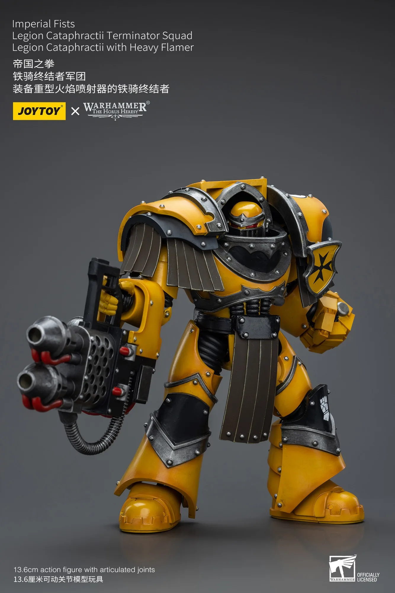JOYTOY Warhammer 118 фигурки императорских кулаков легион катафологии сержант с тяжелым пламенем фигурка модель игрушка подарки для мальчика (art.: 3920cd7398dfb) - 3920cd7398dfb