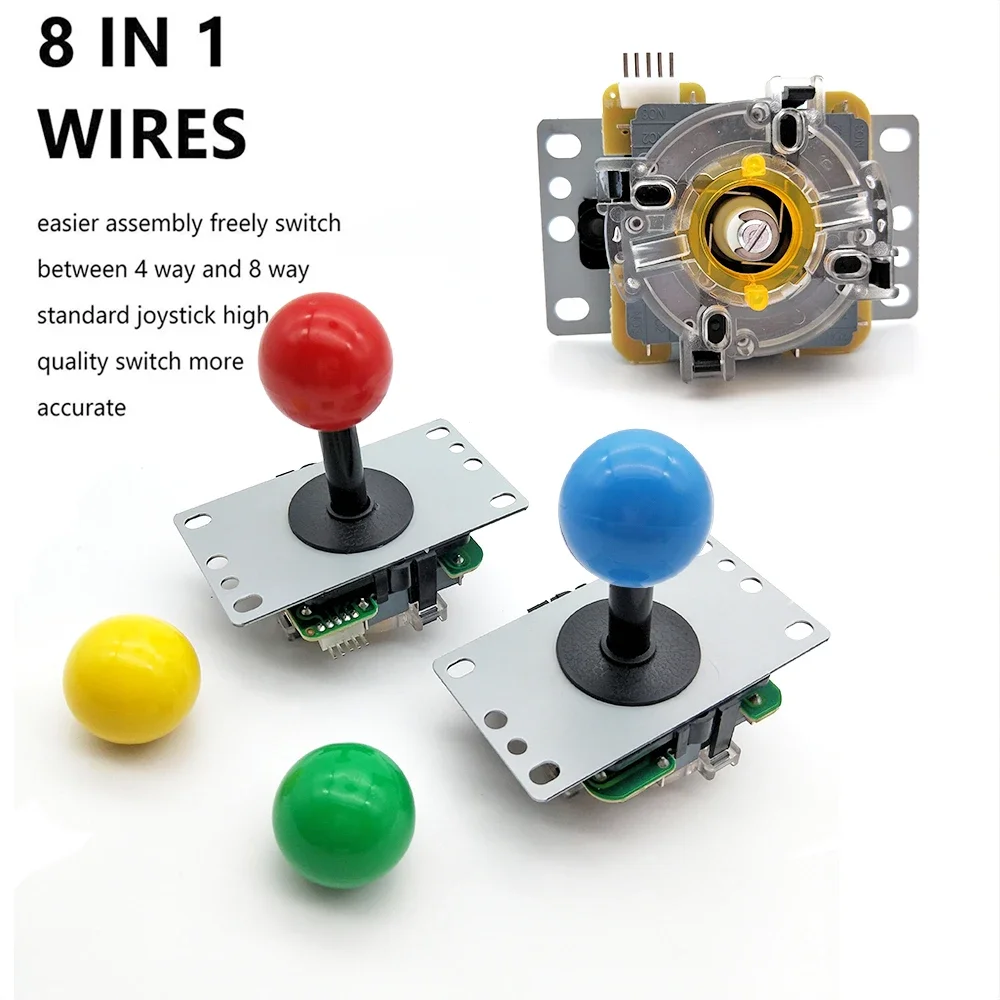 2-плеер 8000 в 1 Pandora Saga EX 3D Копия SANWA Джойстик Хромированная светодиодная кнопка DIY