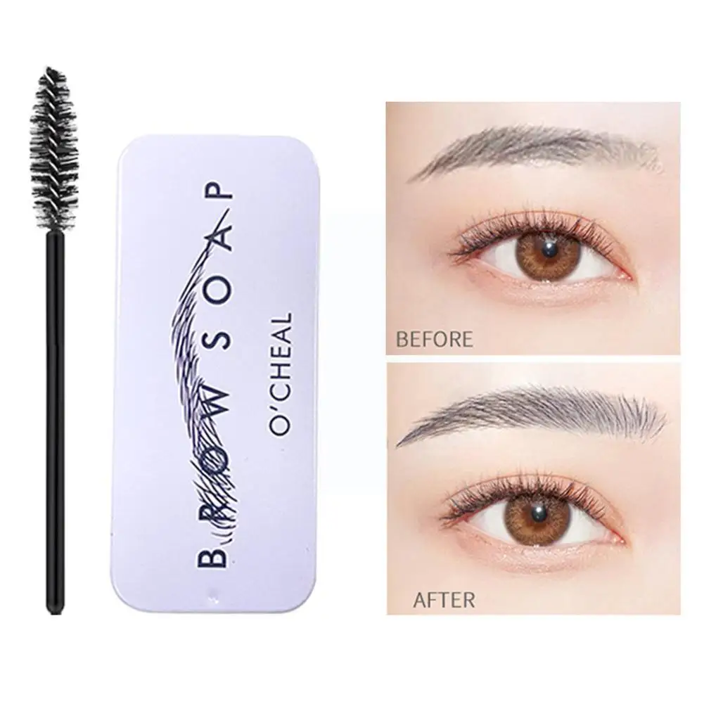 

Прозрачный гель для бровей восковое водонепроницаемое стойкое мыло для бровей дикие перьевые брови 3d Стайлинг женский косметический инстр...