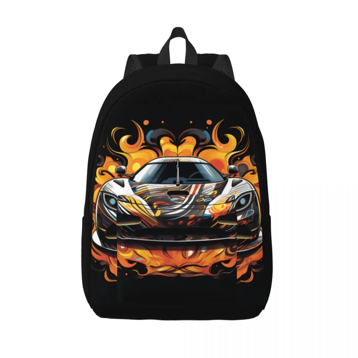 

Ultimate Sports Car Canvas Backpacks Various Styles Wall Graffiti Unisex Basic Backpack Picnic Bags