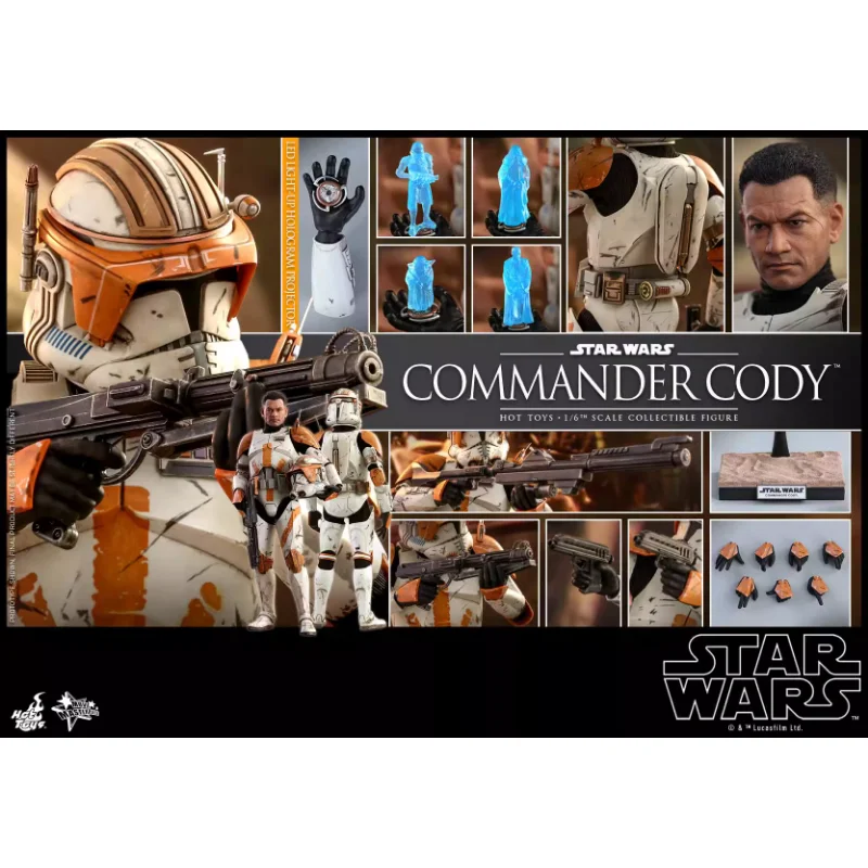 

HOTTOYS HT 1/6 MMS524 Star Wars Prequel 3 Sith's Revenge COMMANDER CODY Action Figure Model Hobbies Collection