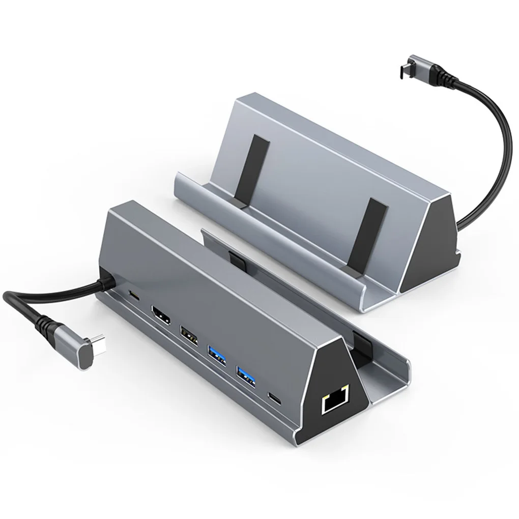 

Aluminium Alloy Game Console Docking Station 7 in 1 Portable Stand