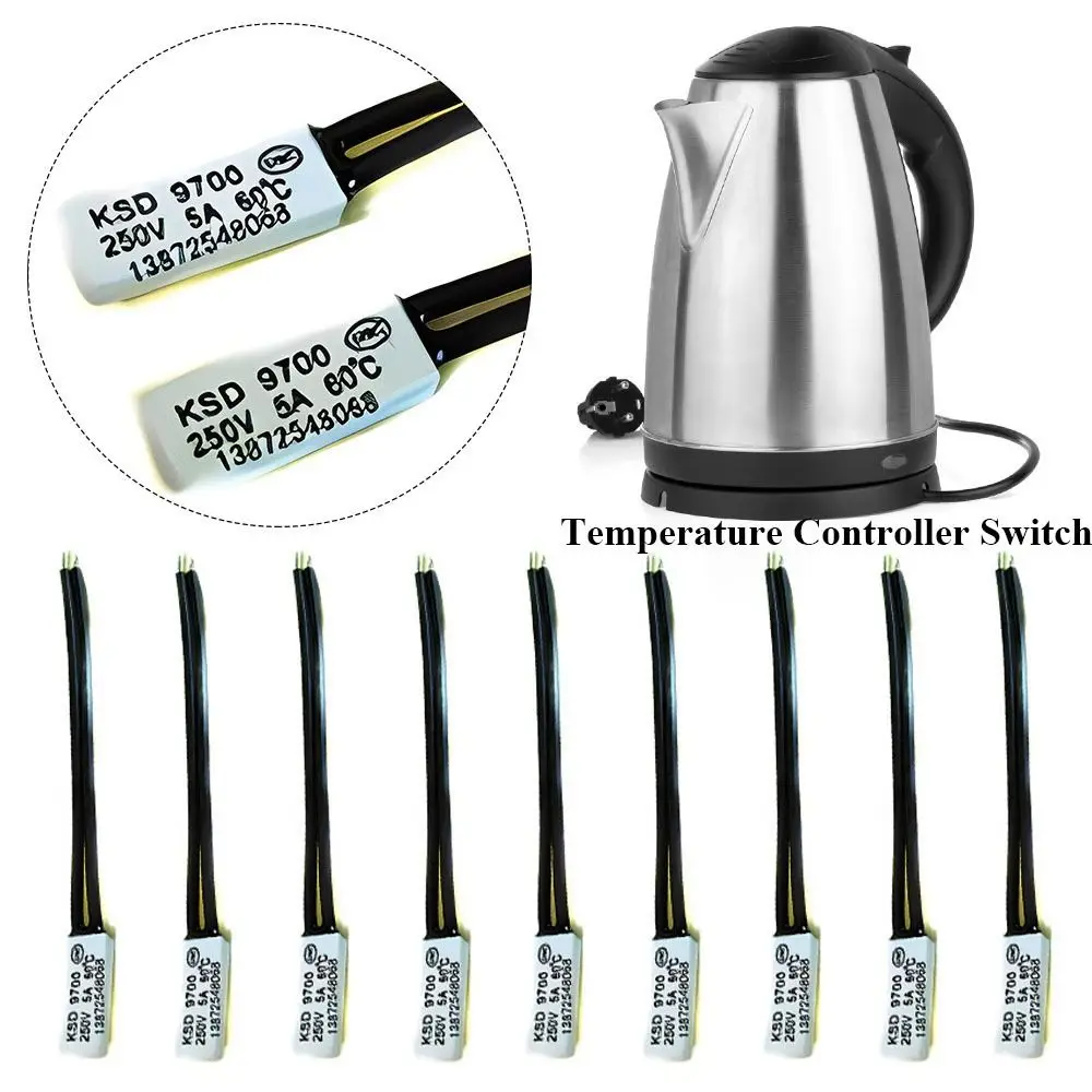 

Контроллер температуры KSD9700, нормально открытый, с переключателем, защита для бутылки с водой, 250 В, 5 А