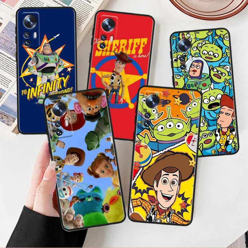 

oy Story Phone Case For Xiaomi Mi 13 10S 10 9T 9SE 8 Mix Play A3 A2 A1 CC9E Note 10 Lite Pro Black Cover