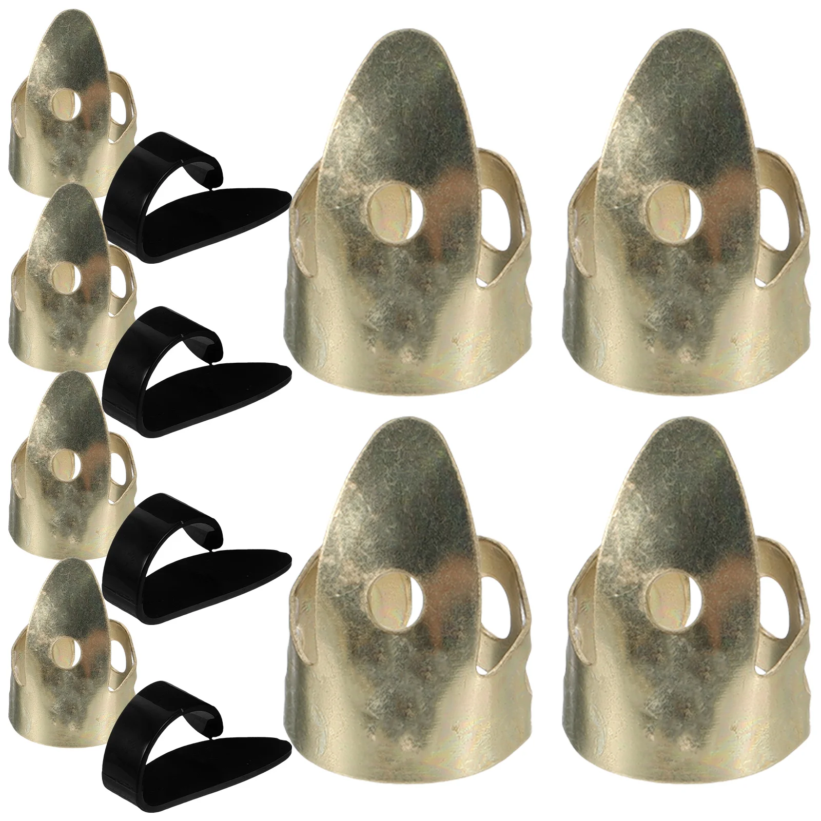 

12pcs Guitar Picks Guitar Finger Picks Metal Finger Picks for Acoustic Guitars