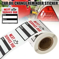 100pcsroll oil changeservice reminder stickers car truck waterproof self adhesive label car decoration accessories materials
