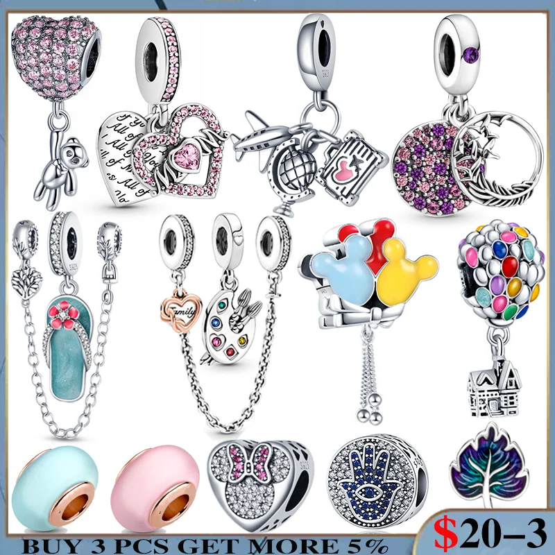 

Fits Original Pandora Bracelet Hot Sale 925 Sterling Silver Character Animal Pet Styling Charms Bead Woman Fashion Fine Gift