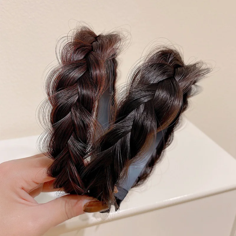 Женский обруч для волос AWAYTR косичка в Корейском стиле нескользящая аксессуар