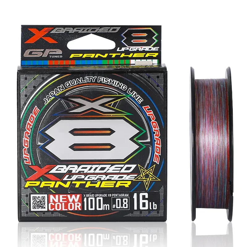 New YGK PANTHER X8 Upgrade xtreccia lenza Super Strong 8 fili multifilamento PE Line Lure line multiy color